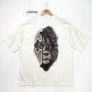 Oversized Off White Full Leão Cruz Cinza