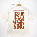 Oversized Preta Full Jesus Is King Coroa